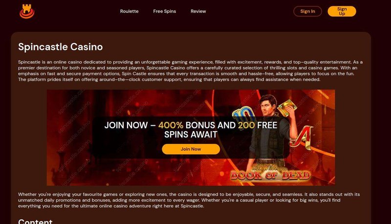 Spin Castle Casino: The UK's Ultimate Online Gaming Destination, spincastle